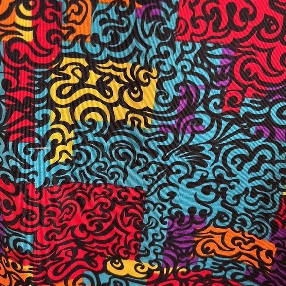 LulaRoe Julia dress size Large colorful - Picture 4 of 6